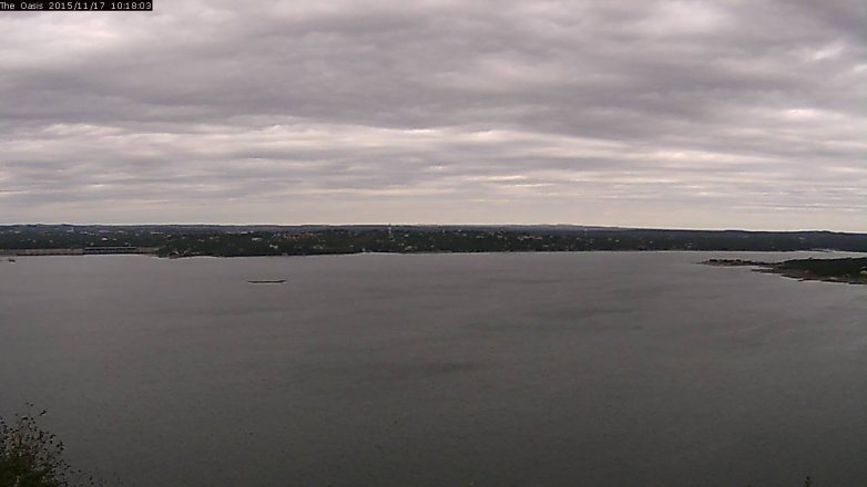 Lake Travis webcam, November 17, 2015 9:25 AM CT