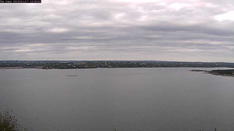 Lake Travis webcam, November 17, 2015 9:40 AM CT