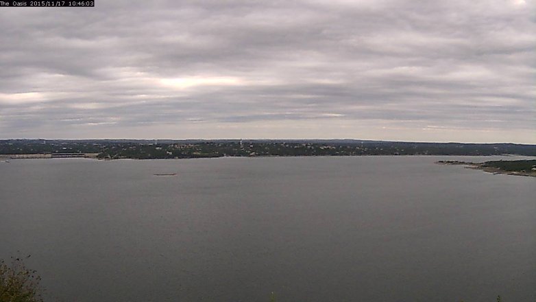Lake Travis webcam, November 17, 2015 9:55 AM CT