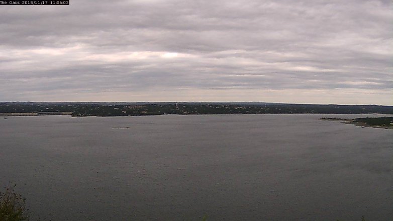 Lake Travis webcam, November 17, 2015 10:15 AM CT