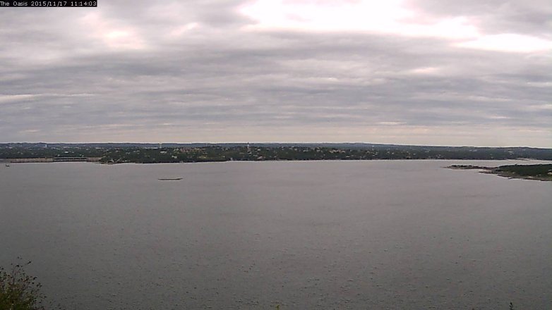 Lake Travis webcam, November 17, 2015 10:20 AM CT