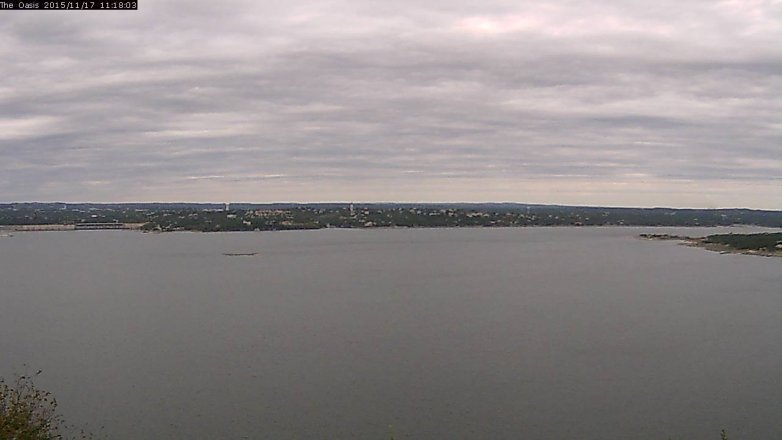 Lake Travis webcam, November 17, 2015 10:25 AM CT
