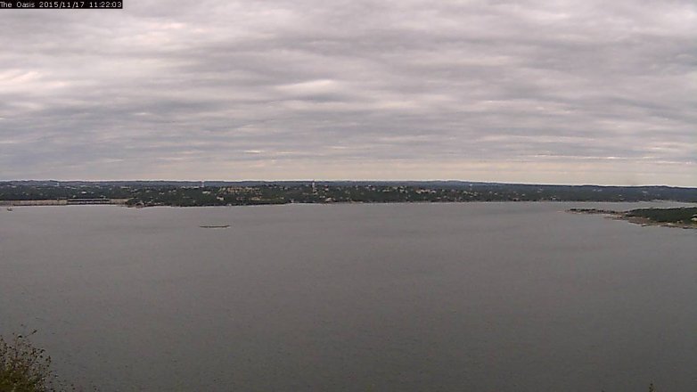 Lake Travis webcam, November 17, 2015 10:30 AM CT