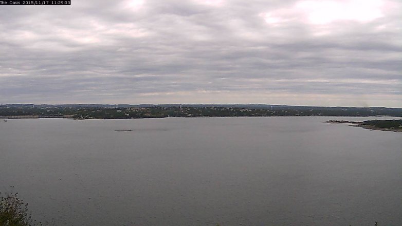 Lake Travis webcam, November 17, 2015 10:35 AM CT