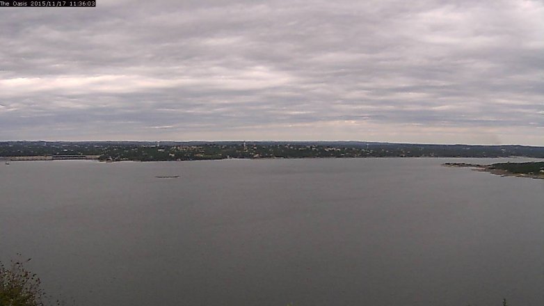 Lake Travis webcam, November 17, 2015 10:40 AM CT