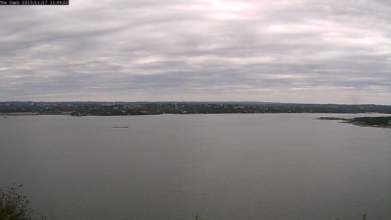 Lake Travis webcam, November 17, 2015 10:50 AM CT