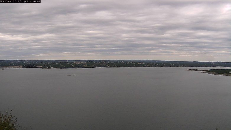 Lake Travis webcam, November 17, 2015 10:55 AM CT