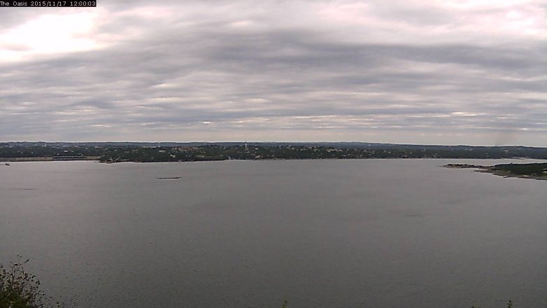 Lake Travis webcam, November 17, 2015 11:10 AM CT