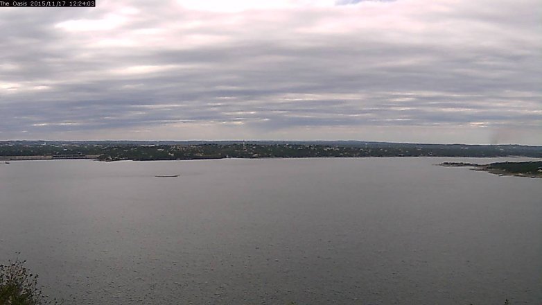 Lake Travis webcam, November 17, 2015 11:30 AM CT