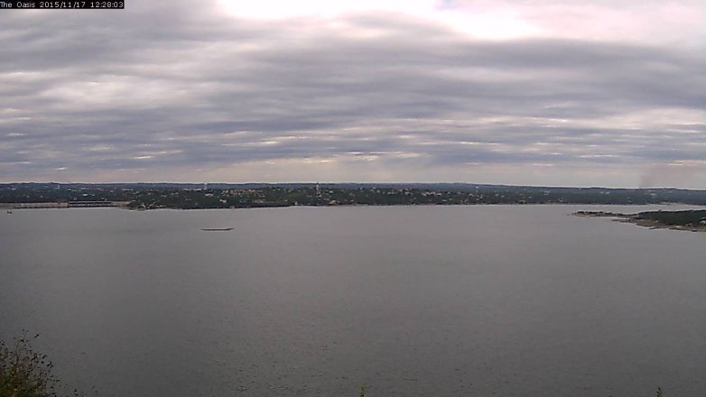 Lake Travis webcam, November 17, 2015 11:35 AM CT