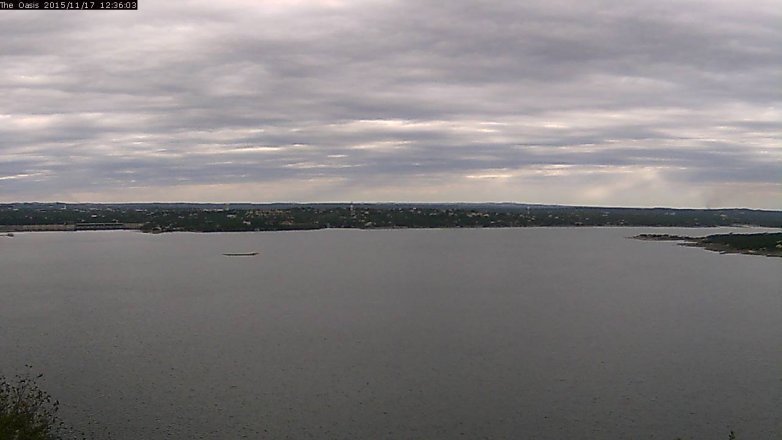 Lake Travis webcam, November 17, 2015 11:40 AM CT