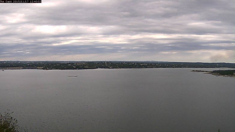 Lake Travis webcam, November 17, 2015 11:45 AM CT