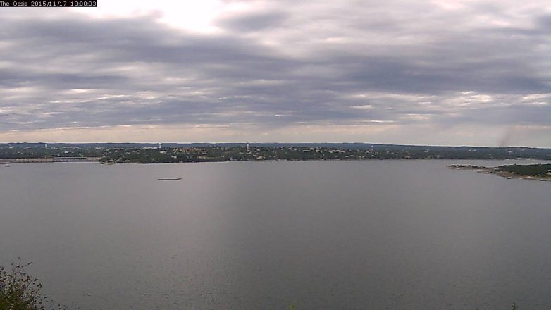 Lake Travis webcam, November 17, 2015 12:10 PM CT