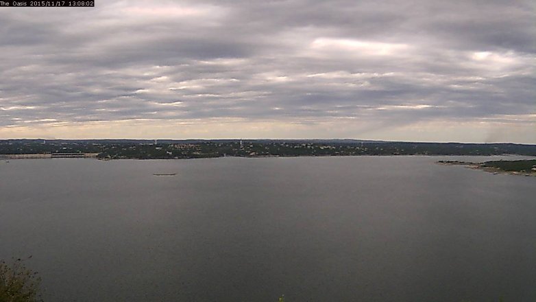 Lake Travis webcam, November 17, 2015 12:15 PM CT