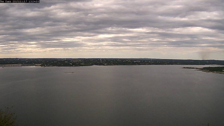 Lake Travis webcam, November 17, 2015 12:30 PM CT