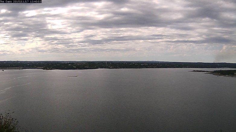 Lake Travis webcam, November 17, 2015 12:45 PM CT