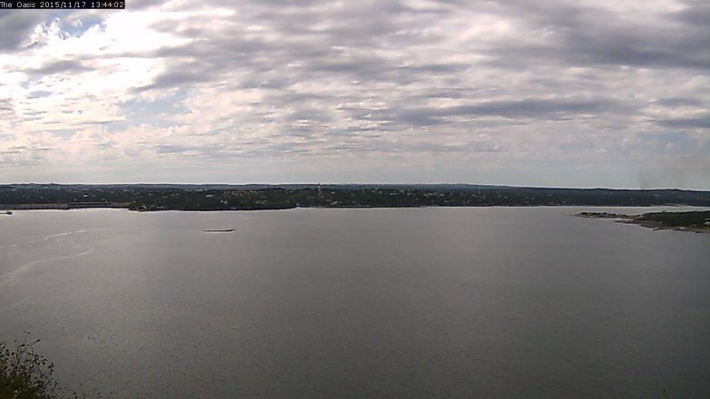 Lake Travis webcam, November 17, 2015 12:50 PM CT