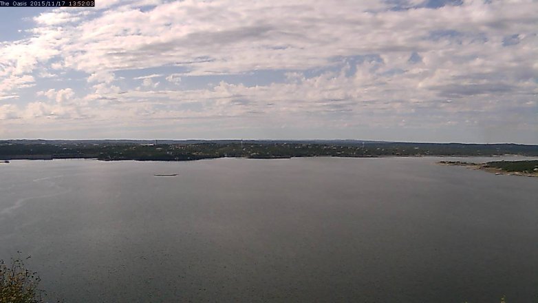 Lake Travis webcam, November 17, 2015 1:00 PM CT