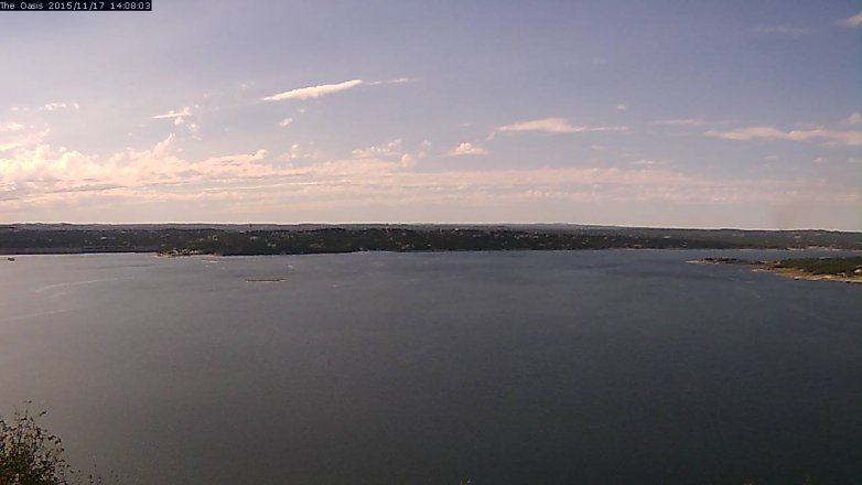 Lake Travis webcam, November 17, 2015 1:15 PM CT