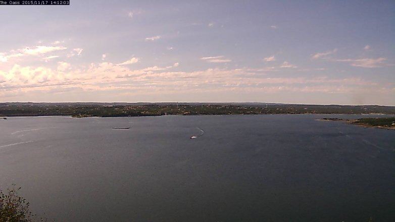 Lake Travis webcam, November 17, 2015 1:20 PM CT