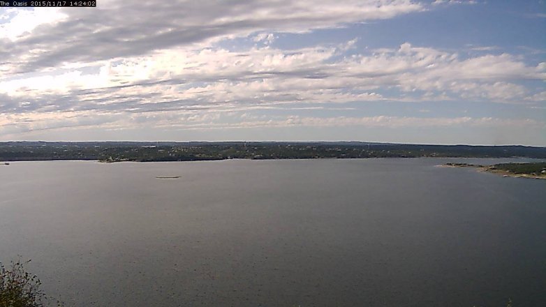 Lake Travis webcam, November 17, 2015 1:30 PM CT