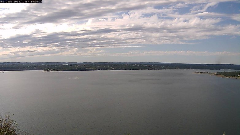 Lake Travis webcam, November 17, 2015 1:35 PM CT
