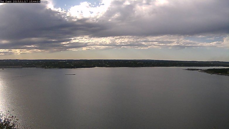Lake Travis webcam, November 17, 2015 2:50 PM CT