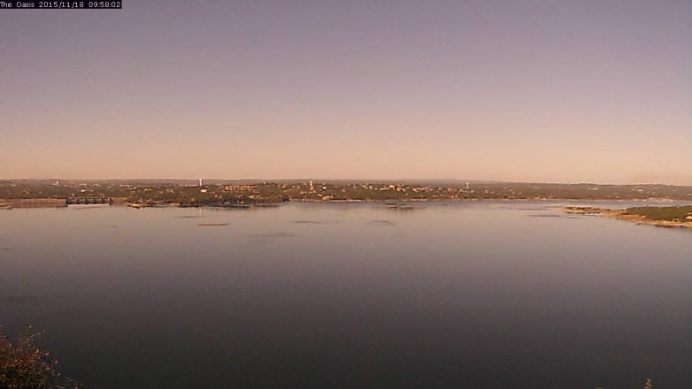Lake Travis webcam, November 18, 2015 9:05 AM CT