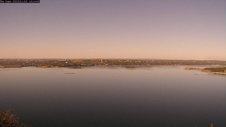 Lake Travis webcam, November 18, 2015 9:20 AM CT