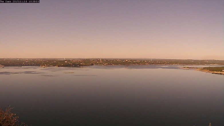 Lake Travis webcam, November 18, 2015 9:45 AM CT