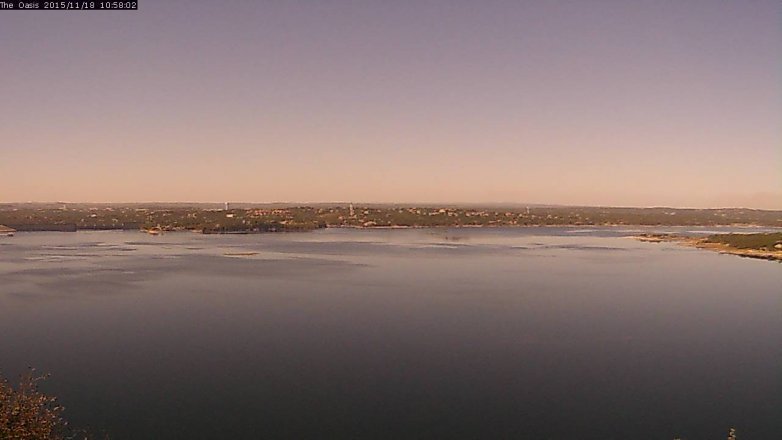 Lake Travis webcam, November 18, 2015 10:05 AM CT