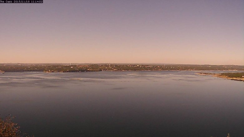 Lake Travis webcam, November 18, 2015 10:20 AM CT