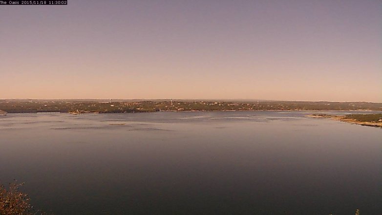 Lake Travis webcam, November 18, 2015 10:35 AM CT