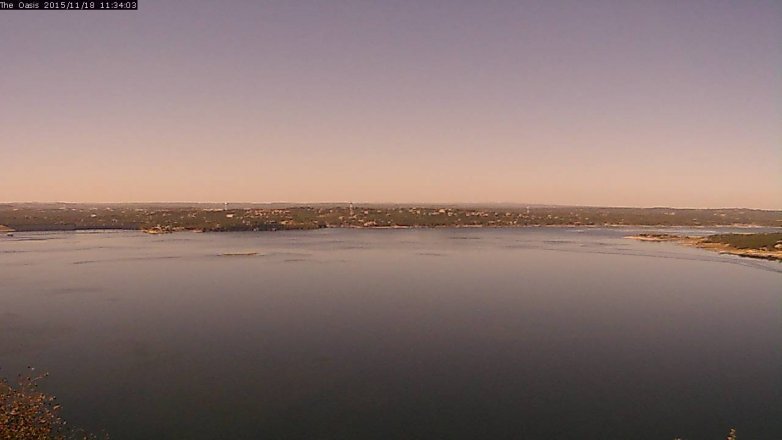 Lake Travis webcam, November 18, 2015 10:40 AM CT