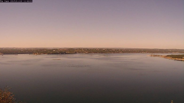 Lake Travis webcam, November 18, 2015 10:55 AM CT