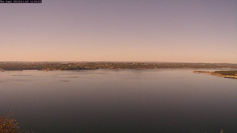 Lake Travis webcam, November 18, 2015 11:00 AM CT