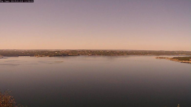Lake Travis webcam, November 18, 2015 11:05 AM CT