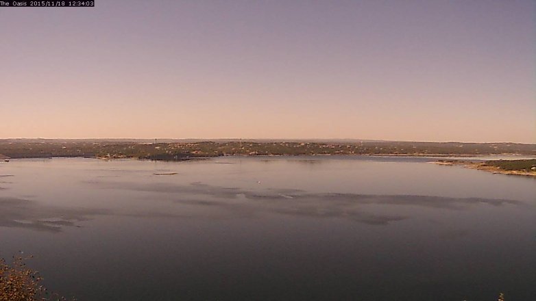 Lake Travis webcam, November 18, 2015 11:40 AM CT