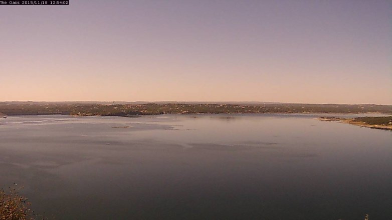 Lake Travis webcam, November 18, 2015 12:00 PM CT