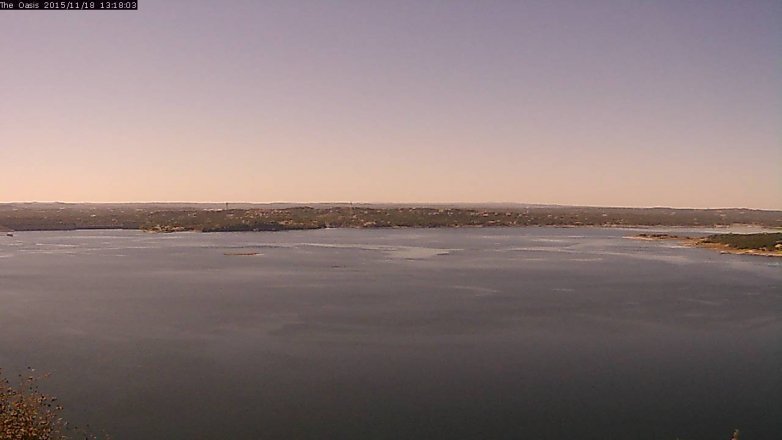 Lake Travis webcam, November 18, 2015 12:25 PM CT