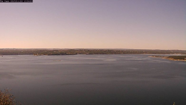 Lake Travis webcam, November 18, 2015 12:40 PM CT