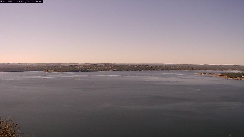 Lake Travis webcam, November 18, 2015 12:50 PM CT