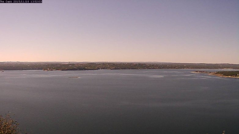 Lake Travis webcam, November 18, 2015 1:00 PM CT