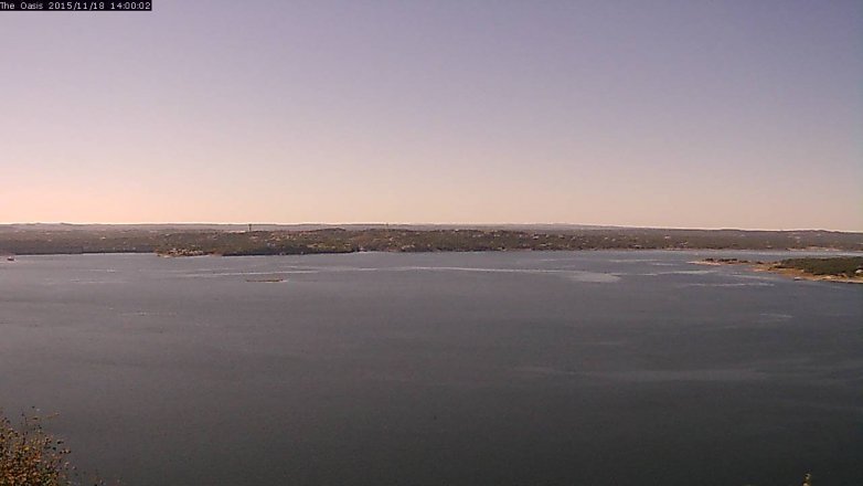 Lake Travis webcam, November 18, 2015 1:05 PM CT