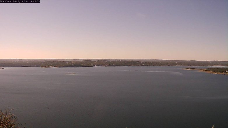 Lake Travis webcam, November 18, 2015 1:20 PM CT