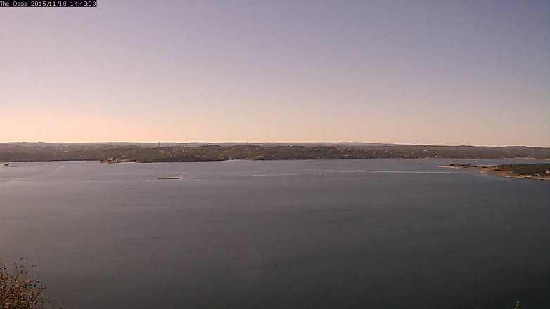 Lake Travis webcam, November 18, 2015 1:55 PM CT
