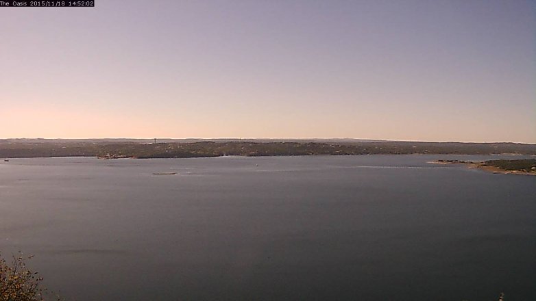 Lake Travis webcam, November 18, 2015 2:00 PM CT