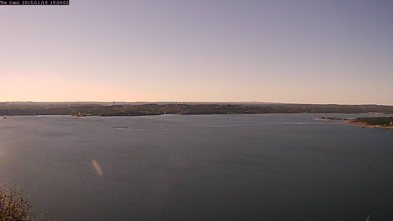 Lake Travis webcam, November 18, 2015 2:10 PM CT