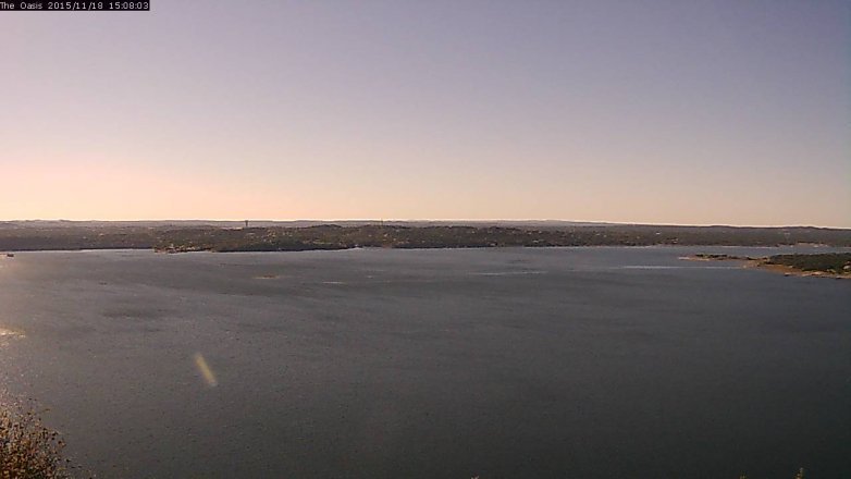 Lake Travis webcam, November 18, 2015 2:15 PM CT