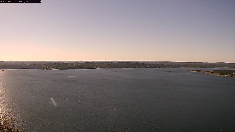 Lake Travis webcam, November 18, 2015 2:20 PM CT